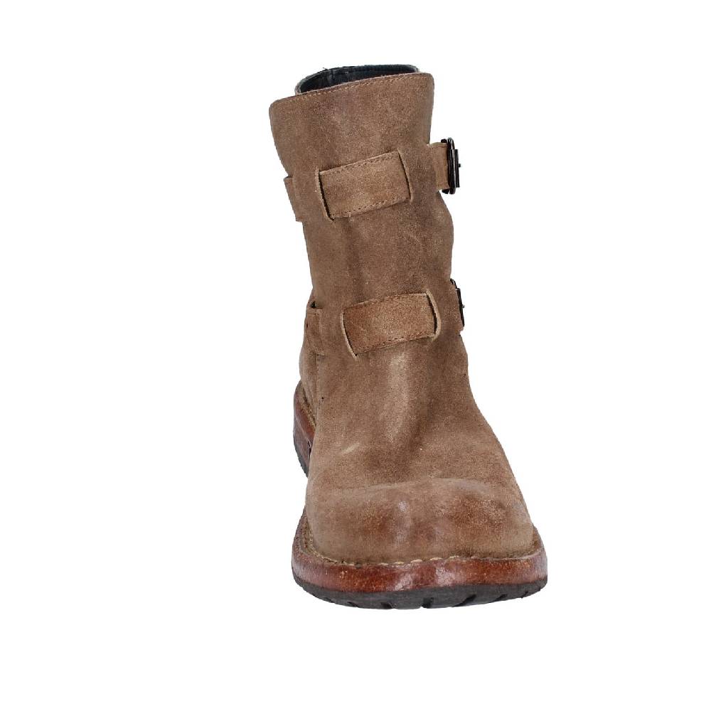 scarpe donna MOMA stivaletti marrone camoscio 71303C EY570 Saldi