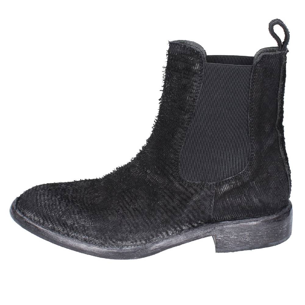 scarpe donna MOMA stivaletti nero pelle pitonata 1CW350 EY571 Offerte