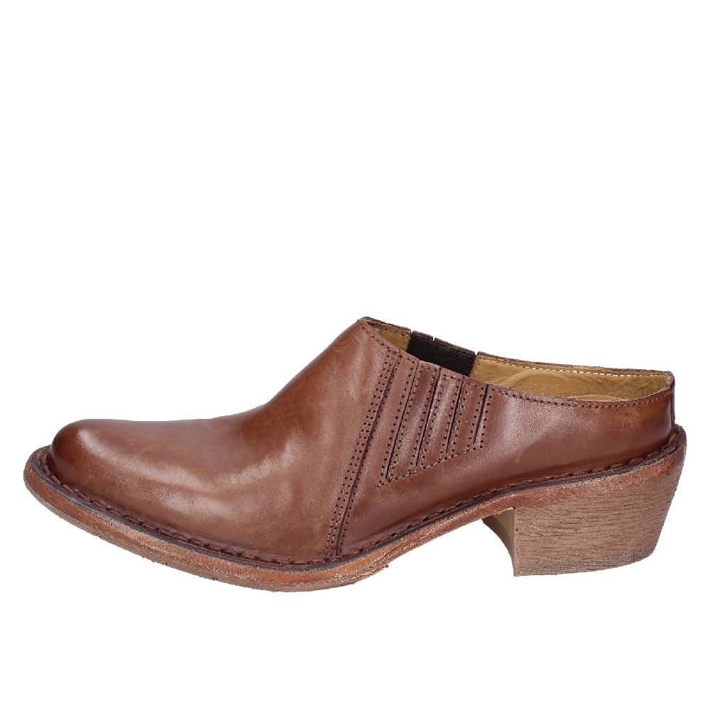 scarpe donna MOMA sandali marrone pelle VINTAGE SABOT EX457 I Più Venduti