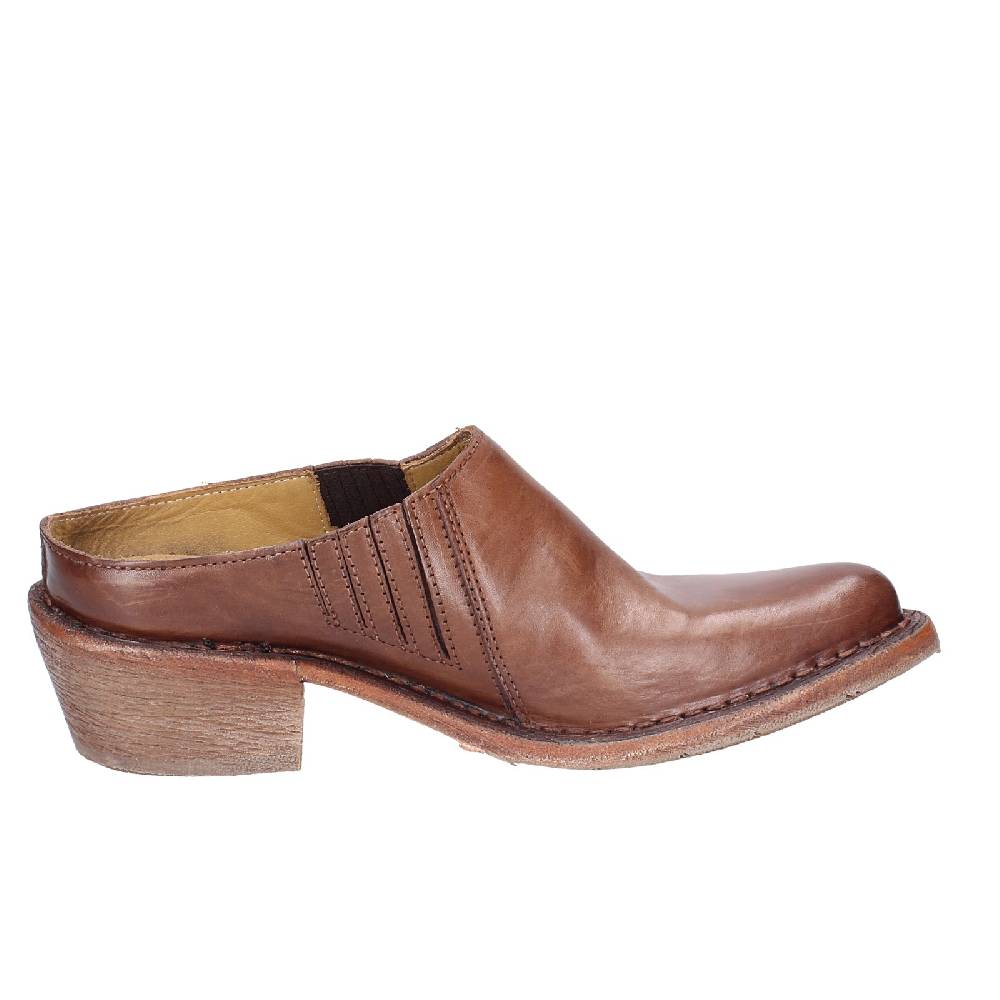 scarpe donna MOMA sandali marrone pelle VINTAGE SABOT EX457 I Più Venduti
