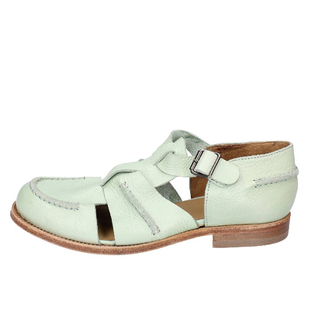 scarpe donna MOMA sandali verde pelle 40407G VINTAGE EX458 In Saldo