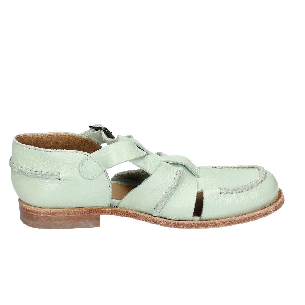 scarpe donna MOMA sandali verde pelle 40407G VINTAGE EX458 In Saldo