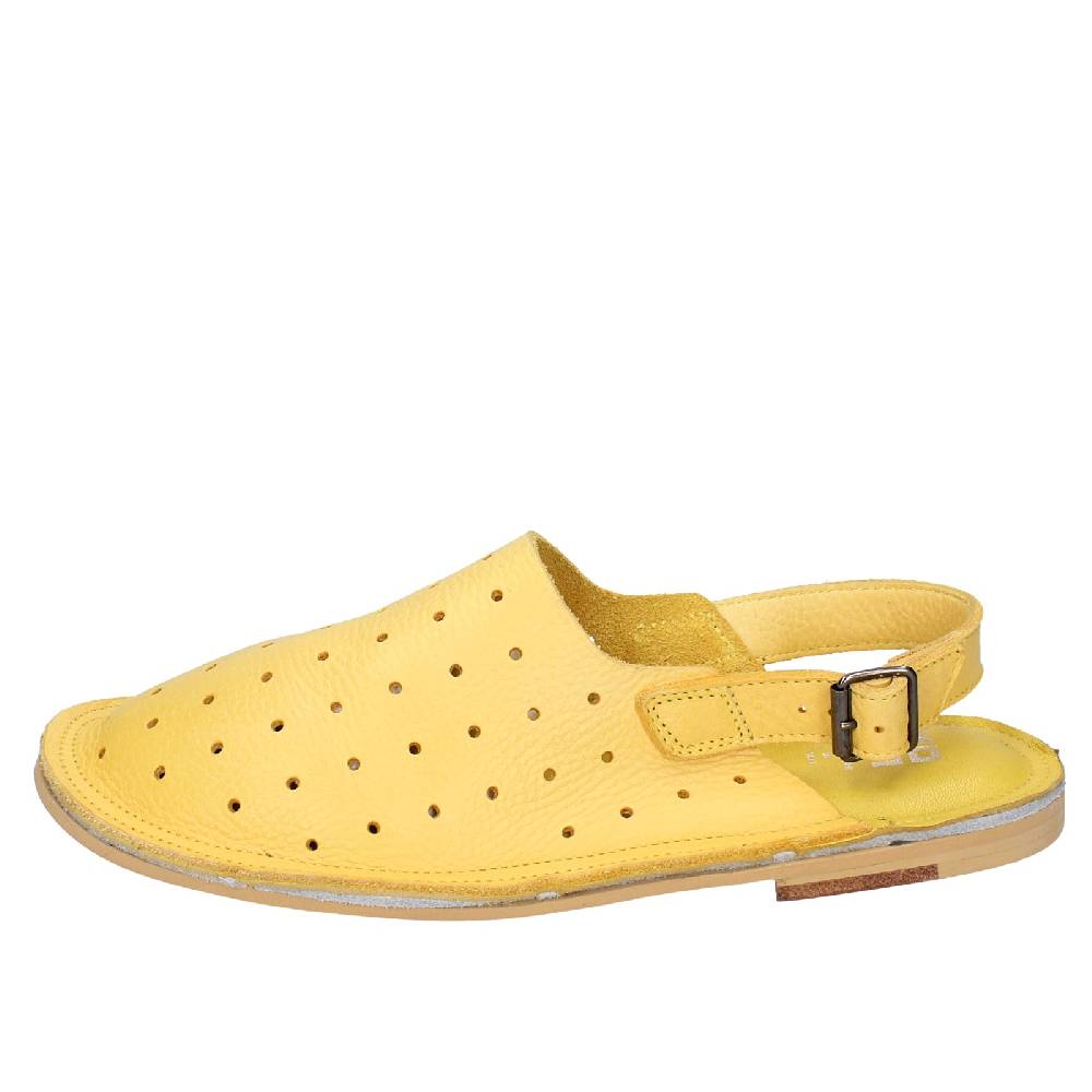 scarpe donna MOMA sandali giallo pelle 36404G VINTAGE EX438 Nuova