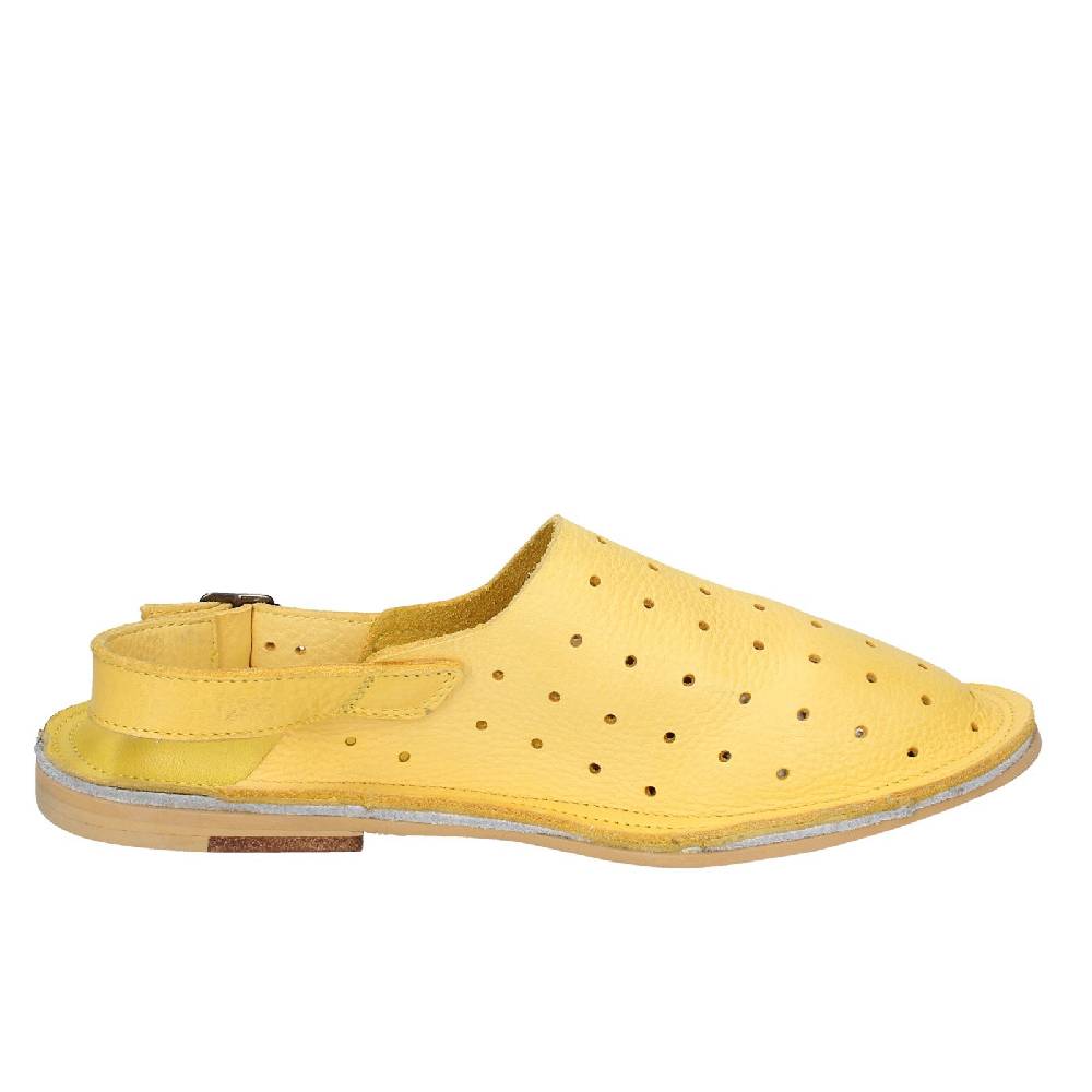 scarpe donna MOMA sandali giallo pelle 36404G VINTAGE EX438 Nuova