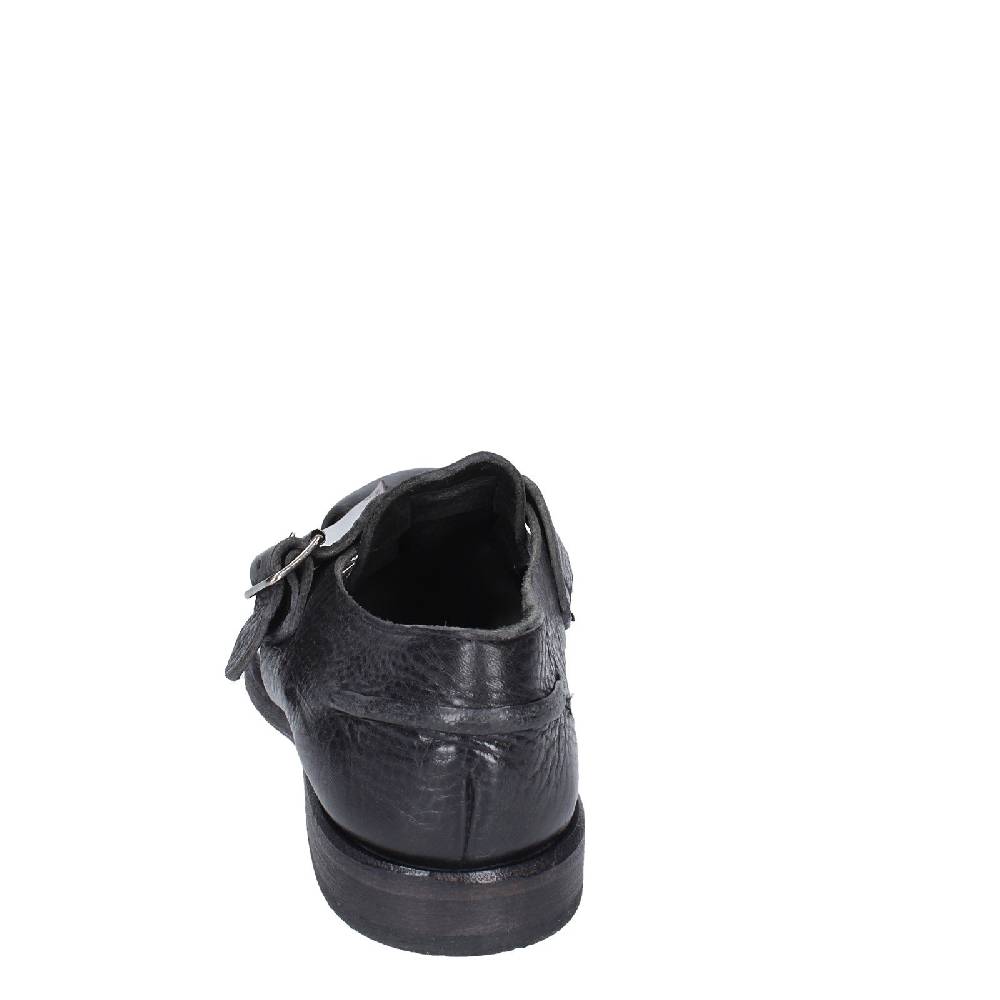scarpe donna MOMA sandali nero pelle argento 40401G VINTAGE EX410 Moda