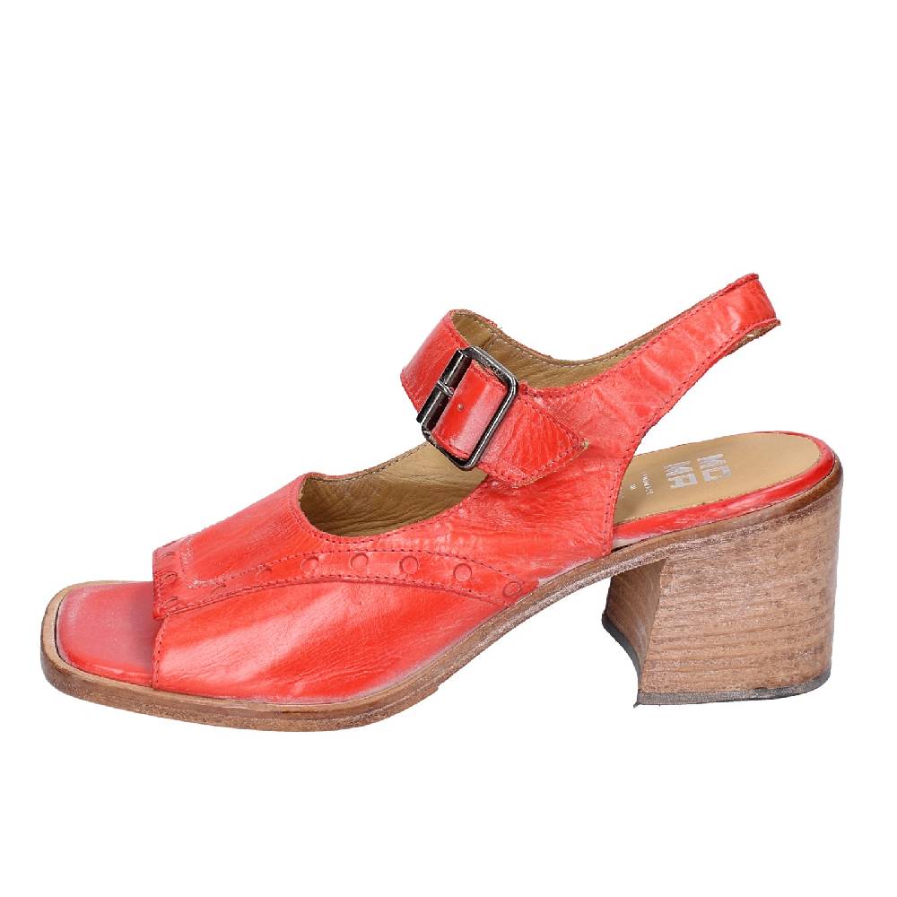 scarpe donna MOMA sandali rosso pelle 46404G VINTAGE EX450 Italy