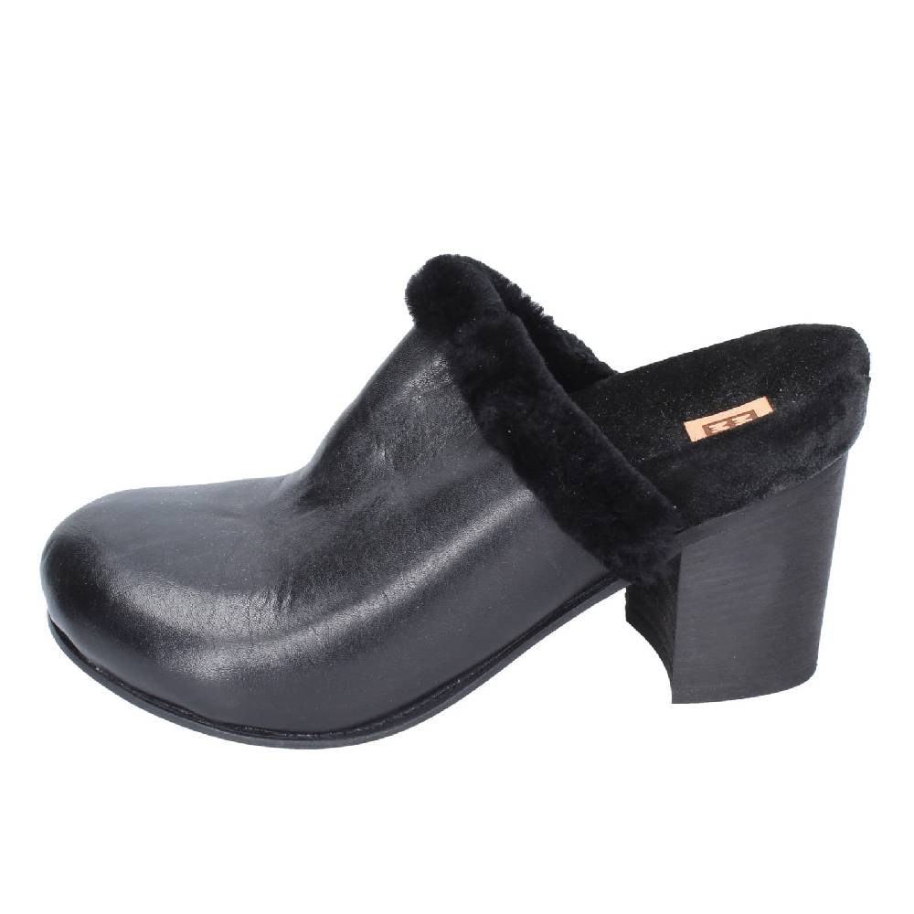 scarpe donna MOMA sandali nero pelle pelliccia EY580 2025
