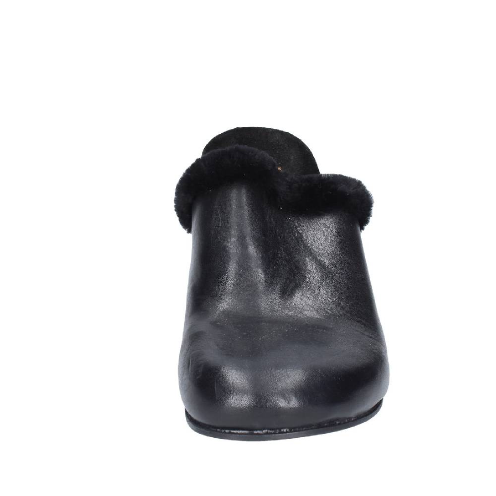 scarpe donna MOMA sandali nero pelle pelliccia EY580 2025