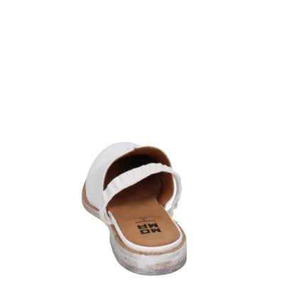 scarpe donna MOMA sandali bianco pelle 1GS325-TV SABOT BD437 Spedizione Gratuita