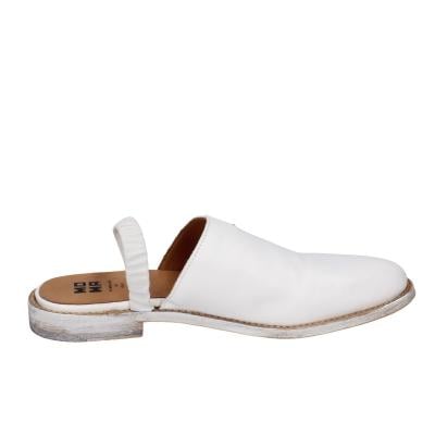 scarpe donna MOMA sandali bianco pelle 1GS325-TV SABOT BD437 Spedizione Gratuita