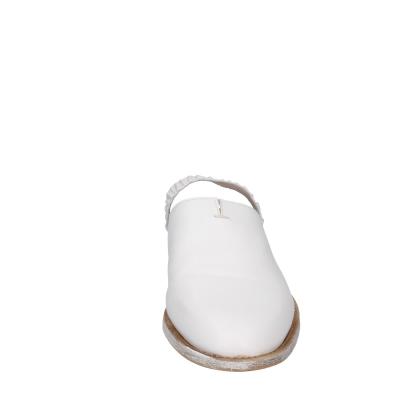 scarpe donna MOMA sandali bianco pelle 1GS325-TV SABOT BD437 Spedizione Gratuita