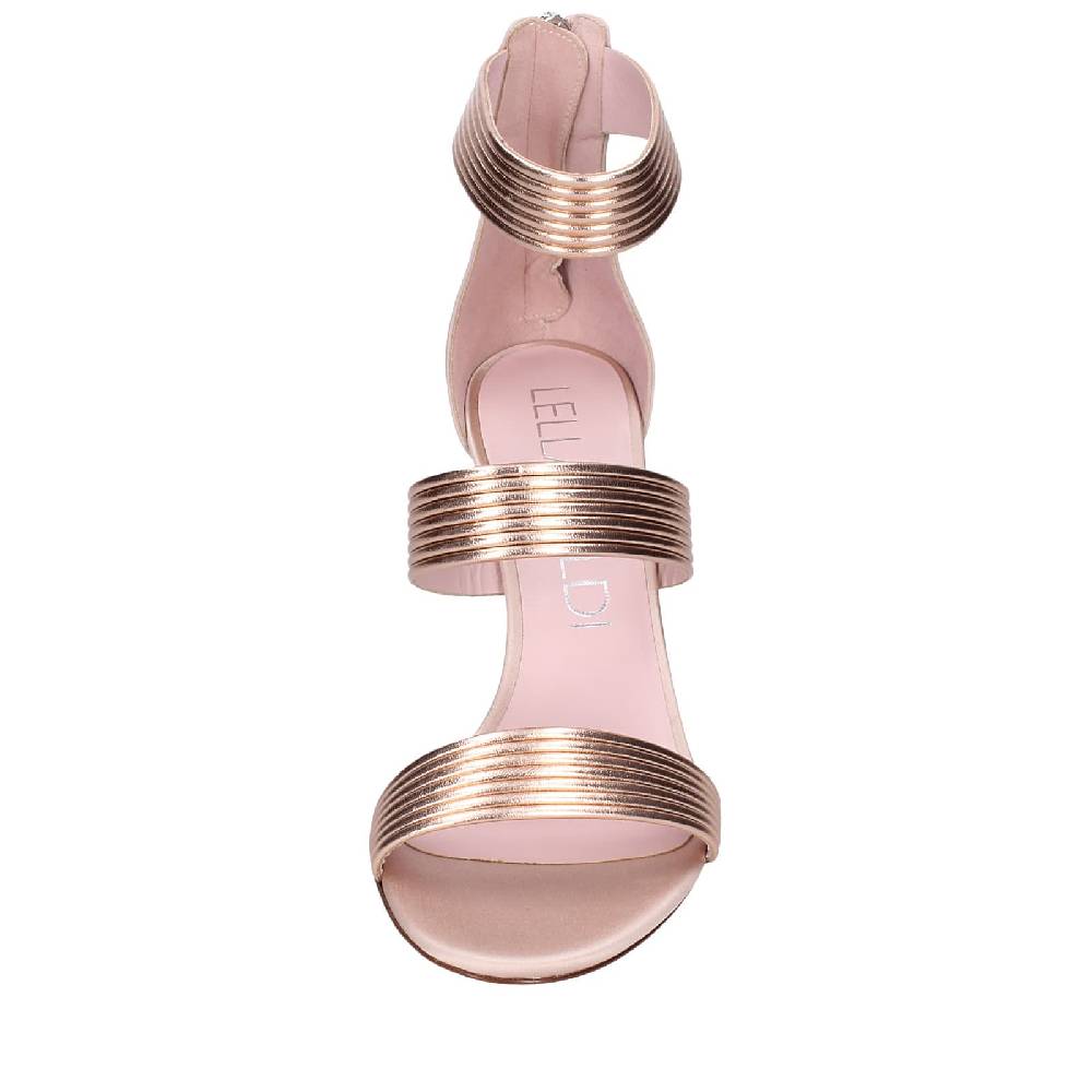 scarpe donna LELLA BALDI sandali rosa pelle EZ981 Pezzi Unici