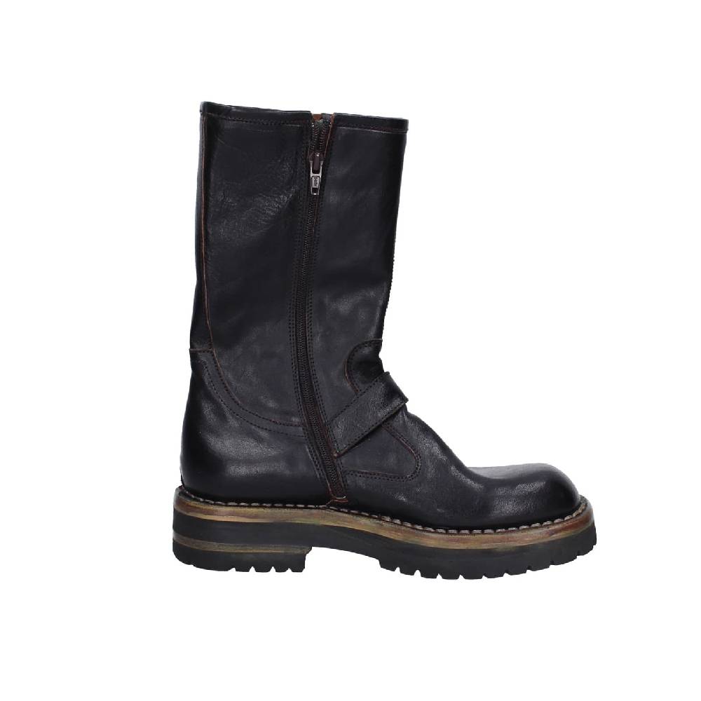 scarpe donna MOMA stivali nero pelle 81303C-VAR EY494 Consegna Veloce