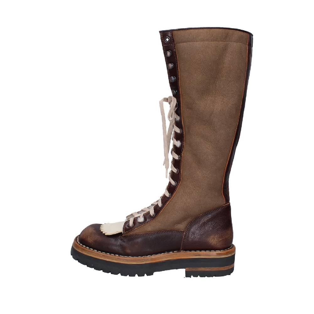 scarpe donna MOMA stivali marrone camoscio 81304D-VADO EY492 Promozione Limitata