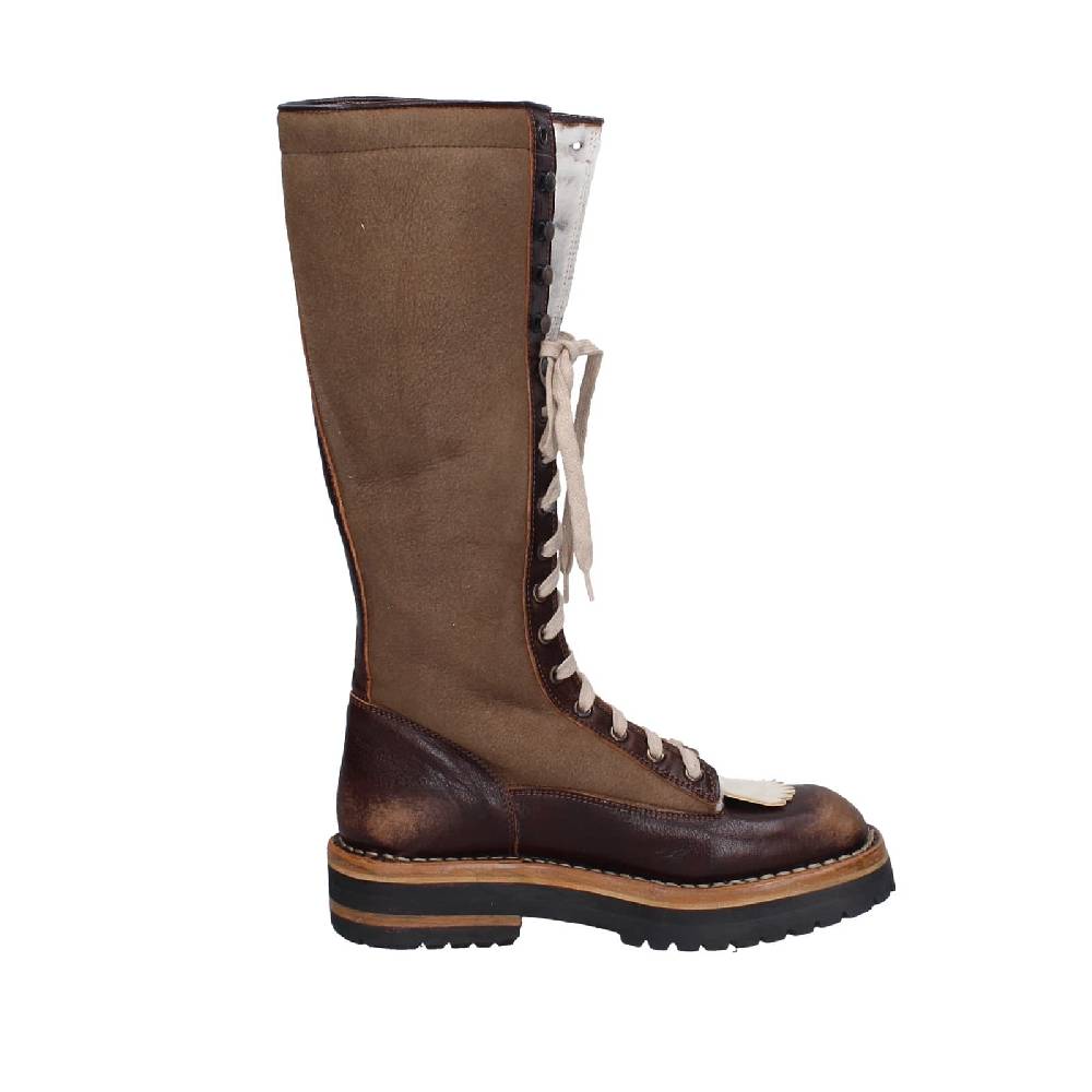 scarpe donna MOMA stivali marrone camoscio 81304D-VADO EY492 Promozione Limitata