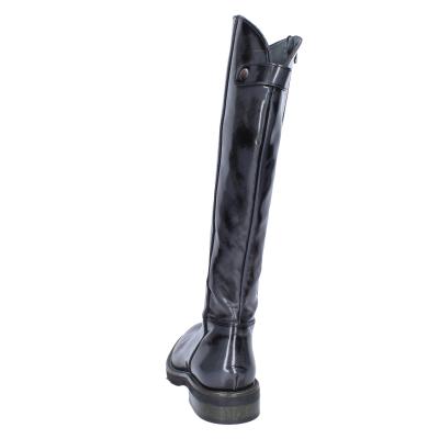 scarpe donna MOMA stivali grigio pelle lucida BK293 Fino Al -60%