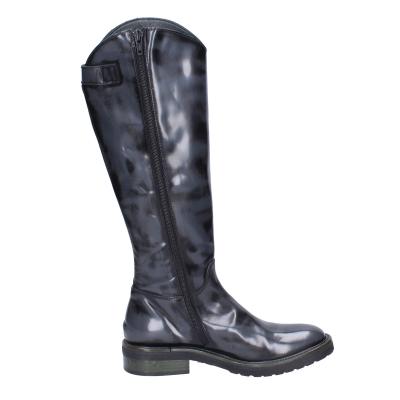 scarpe donna MOMA stivali grigio pelle lucida BK293 Fino Al -60%