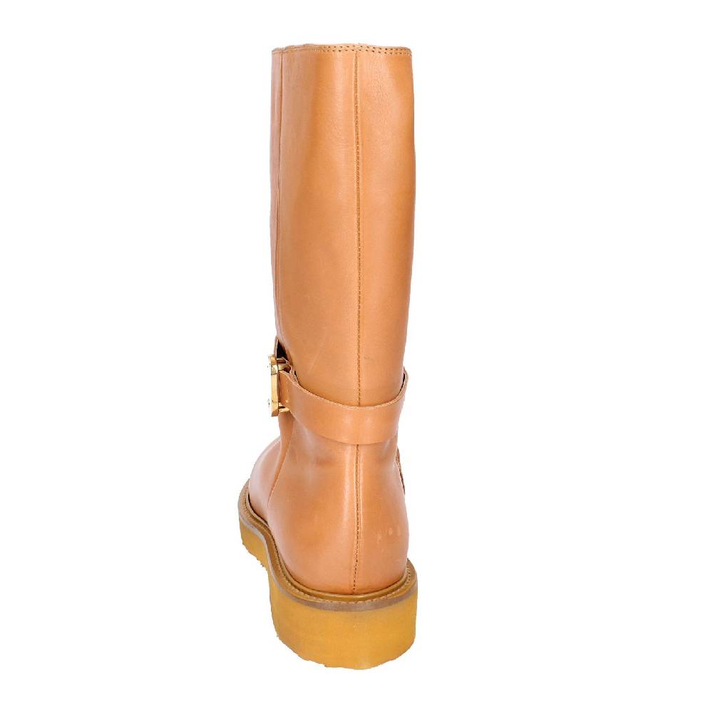 scarpe donna CARMENS stivali marrone pelle EX155 Affare Del Giorno