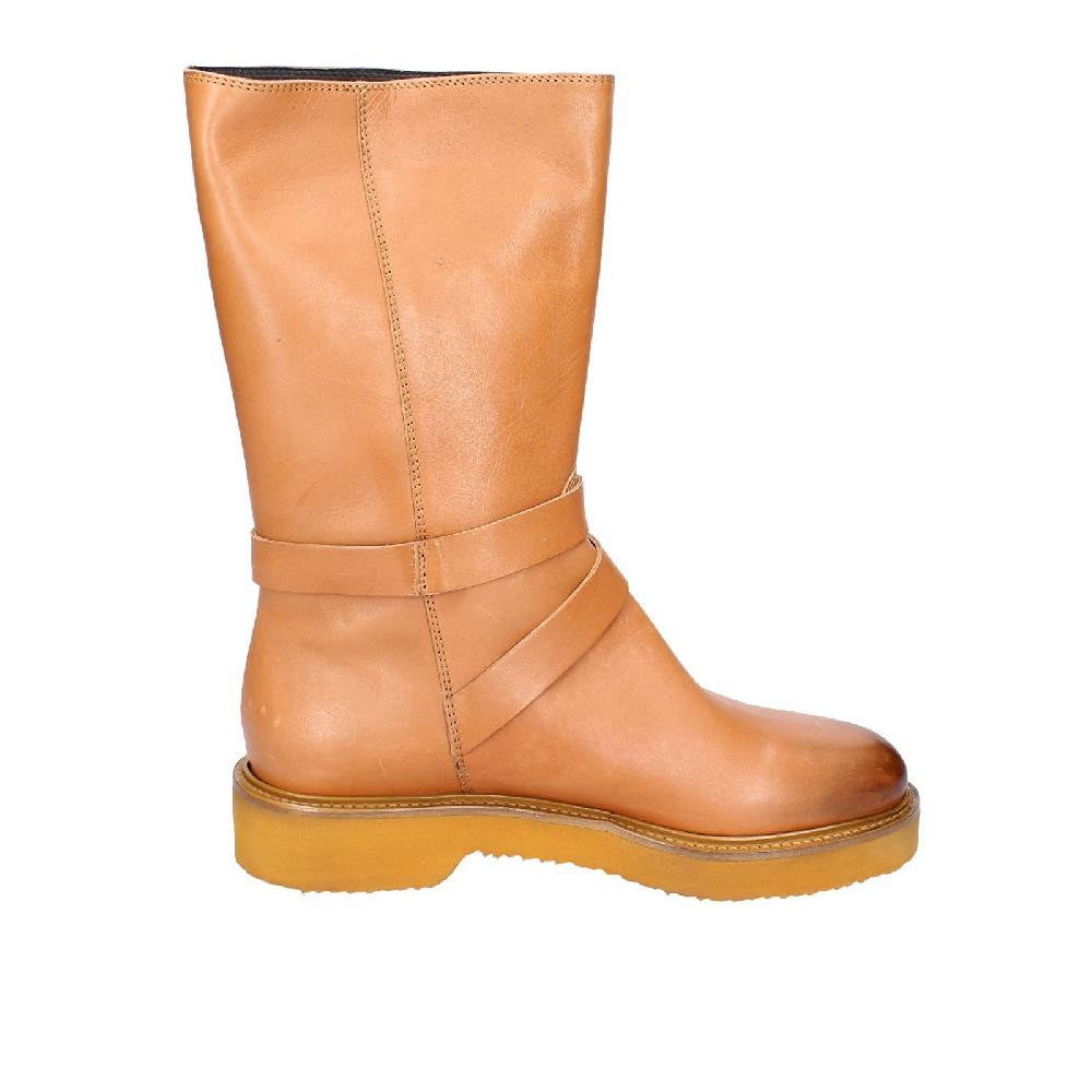 scarpe donna CARMENS stivali marrone pelle EX155 Affare Del Giorno