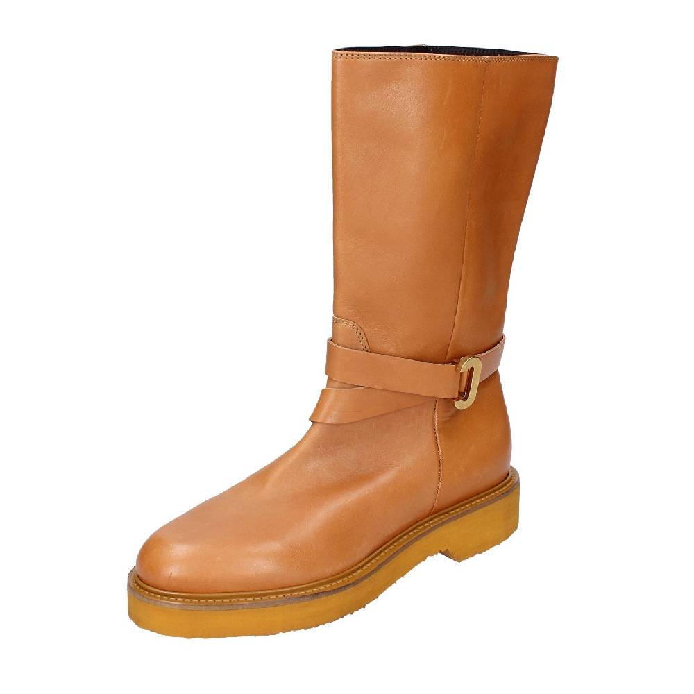 scarpe donna CARMENS stivali marrone pelle EX153