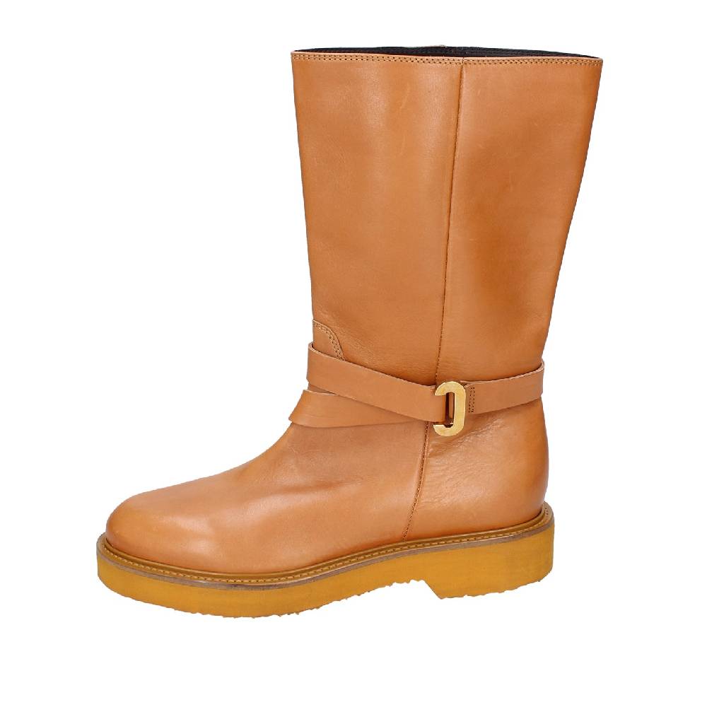 scarpe donna CARMENS stivali marrone pelle EX153 50% di sconto per tempo limitato
