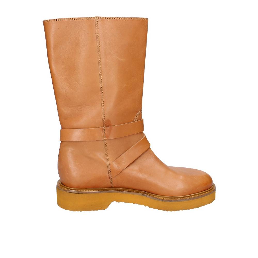 scarpe donna CARMENS stivali marrone pelle EX153 50% di sconto per tempo limitato