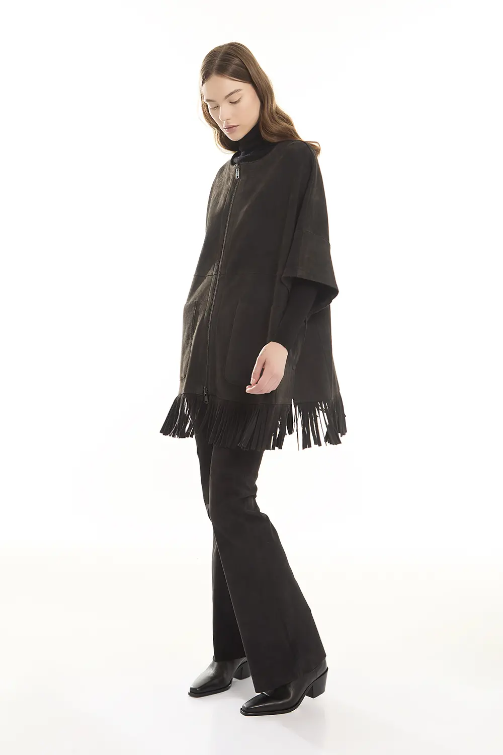 P.A.R.O.S.H. CAPPOTTO IN SUEDE Saldi Di Fabbrica