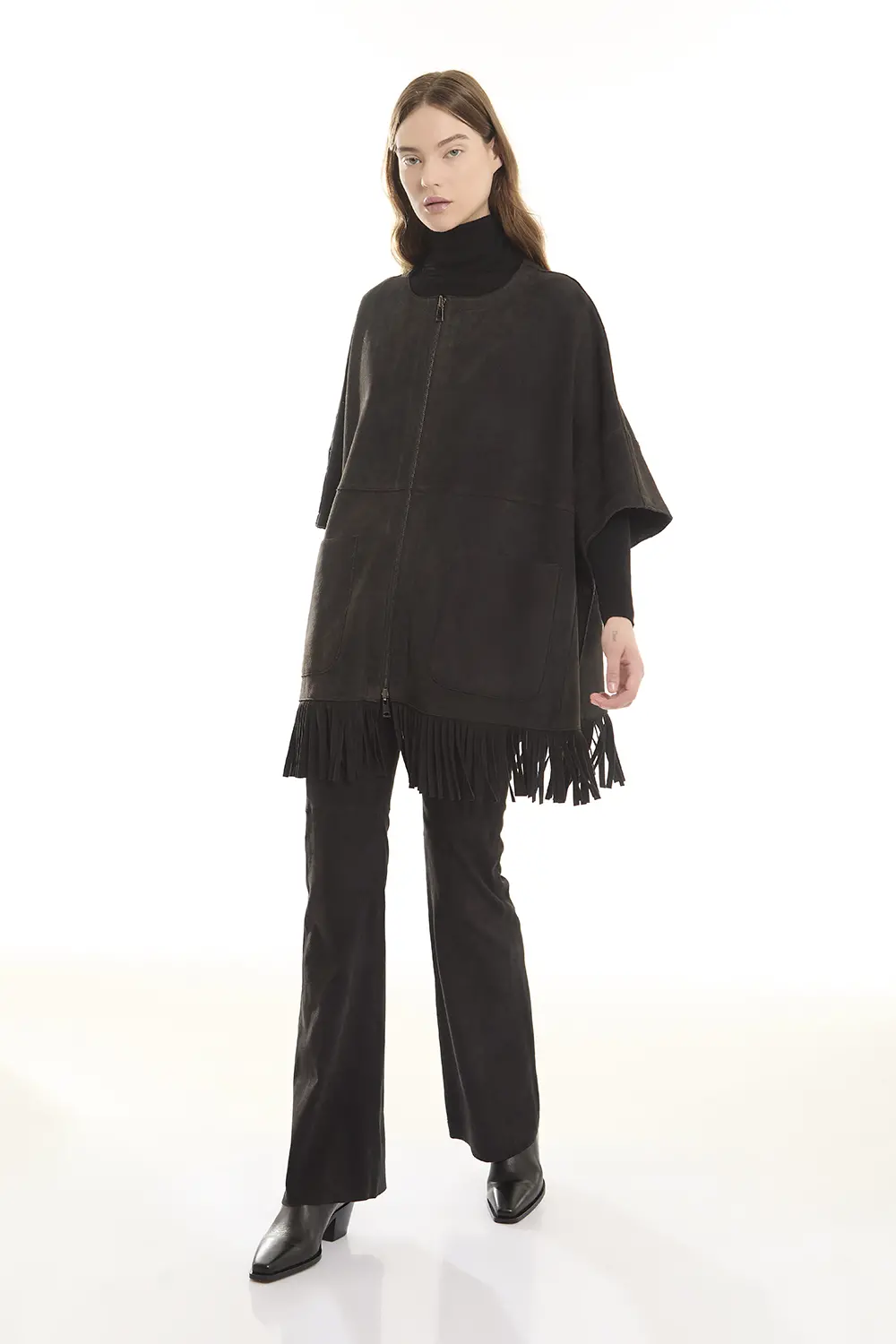 P.A.R.O.S.H. CAPPOTTO IN SUEDE Saldi Di Fabbrica