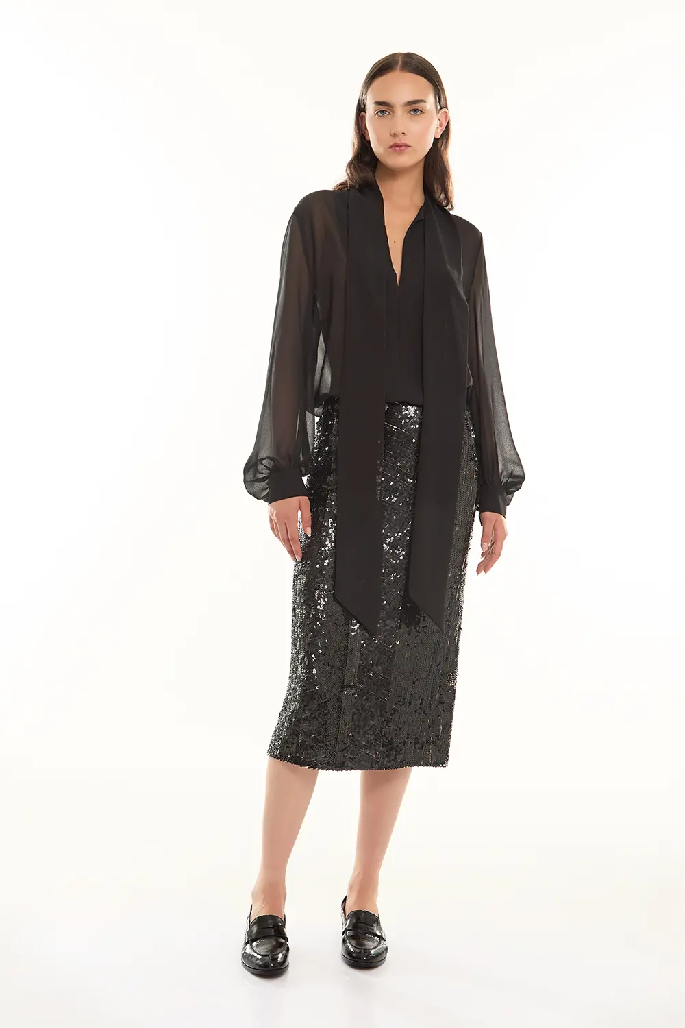 P.A.R.O.S.H. LONGUETTE FULL PAILLETTES In Saldo