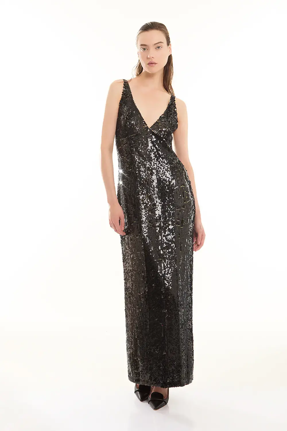P.A.R.O.S.H. ABITO LUNGO PAILLETTES Italia