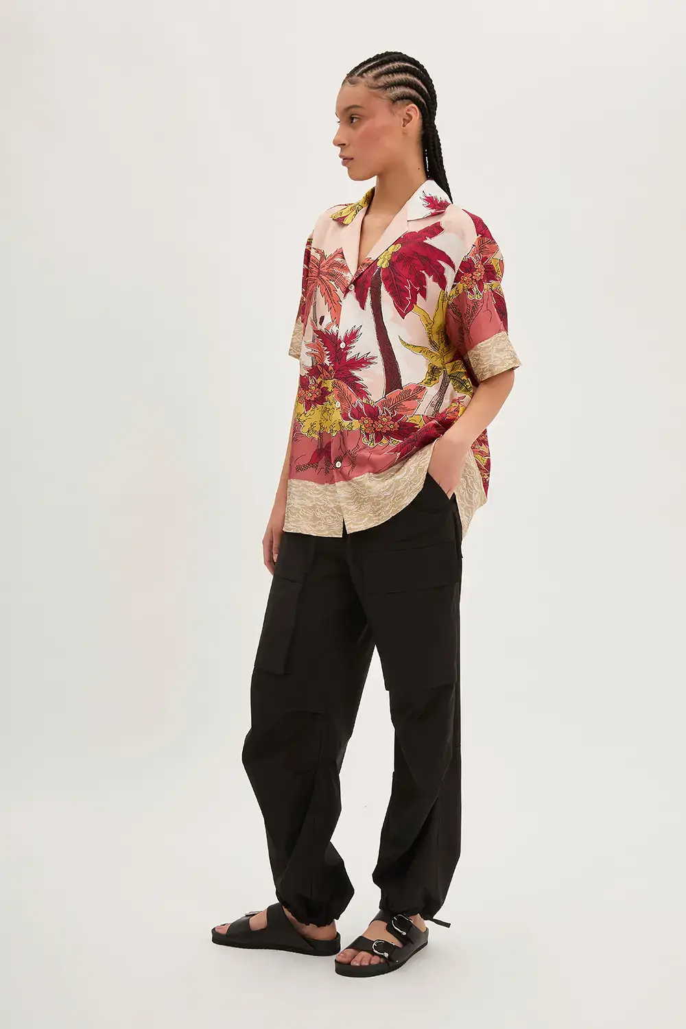 P.A.R.O.S.H. CAMICIA PALME IN TWILL Offerte