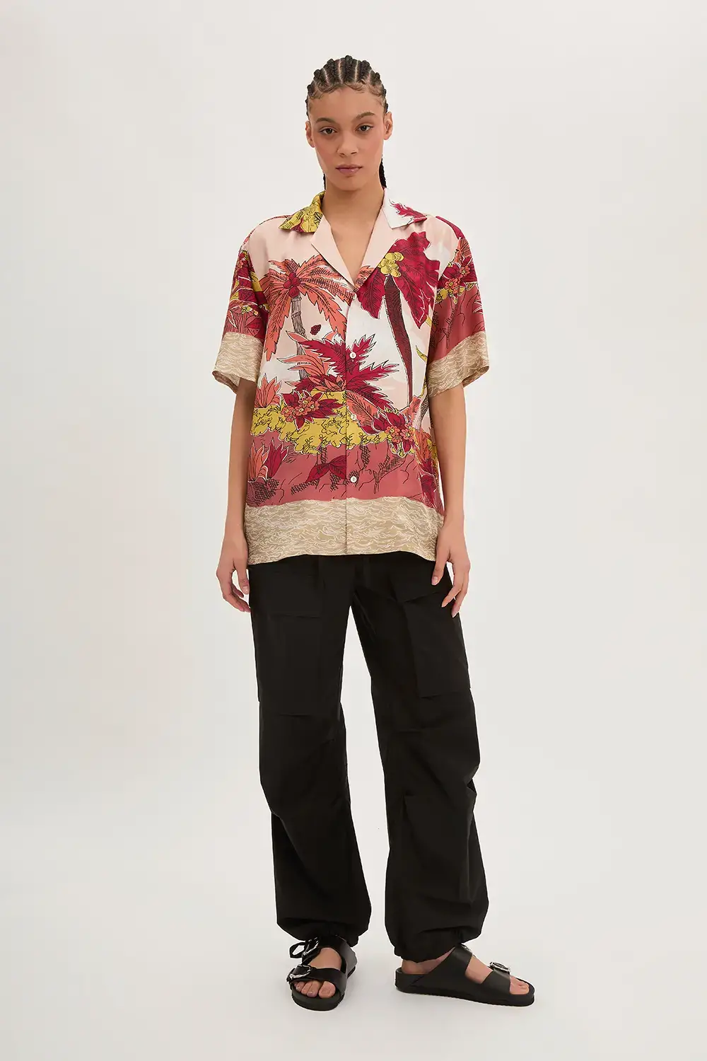 P.A.R.O.S.H. CAMICIA PALME IN TWILL Offerte