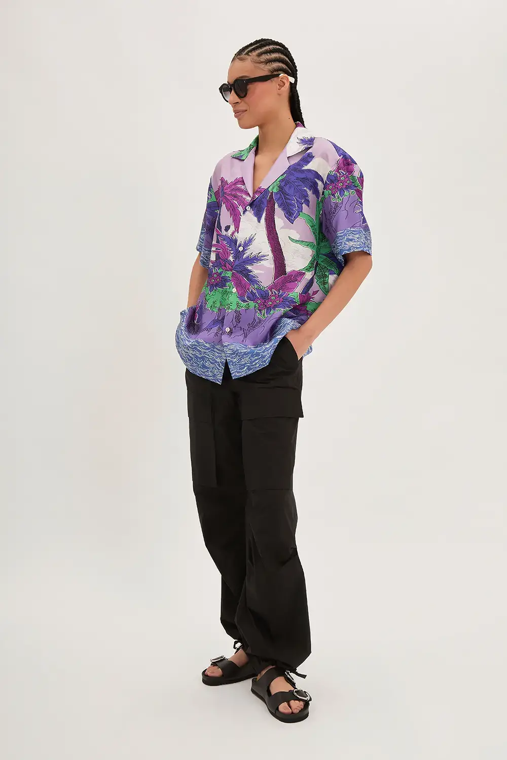 P.A.R.O.S.H. CAMICIA PALME IN TWILL Hotsell