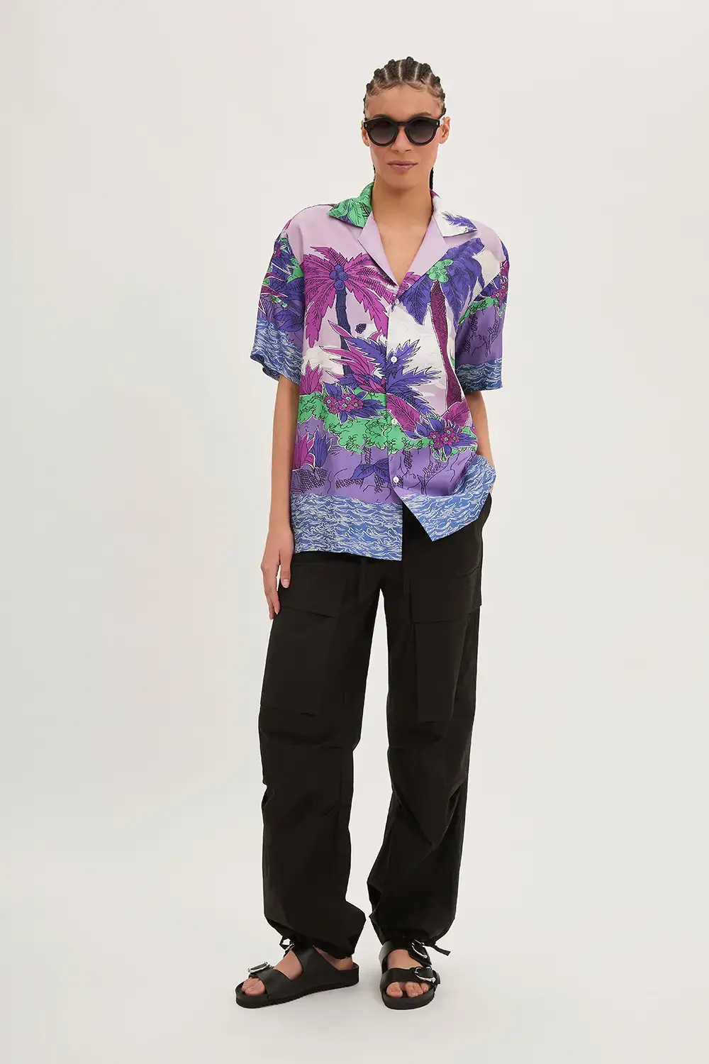 P.A.R.O.S.H. CAMICIA PALME IN TWILL Hotsell
