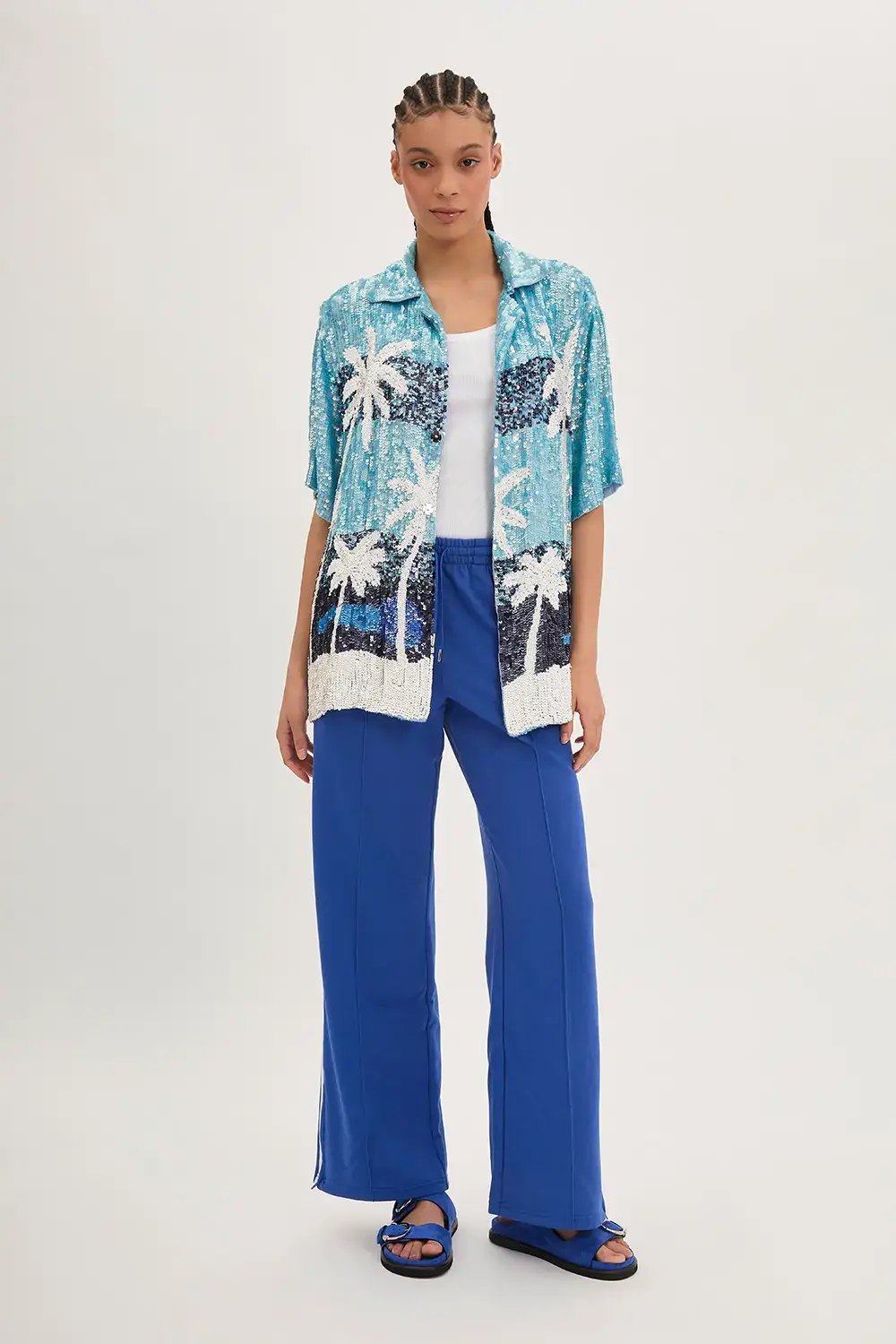 P.A.R.O.S.H. CAMICIA PAILLETTES PALME Moda