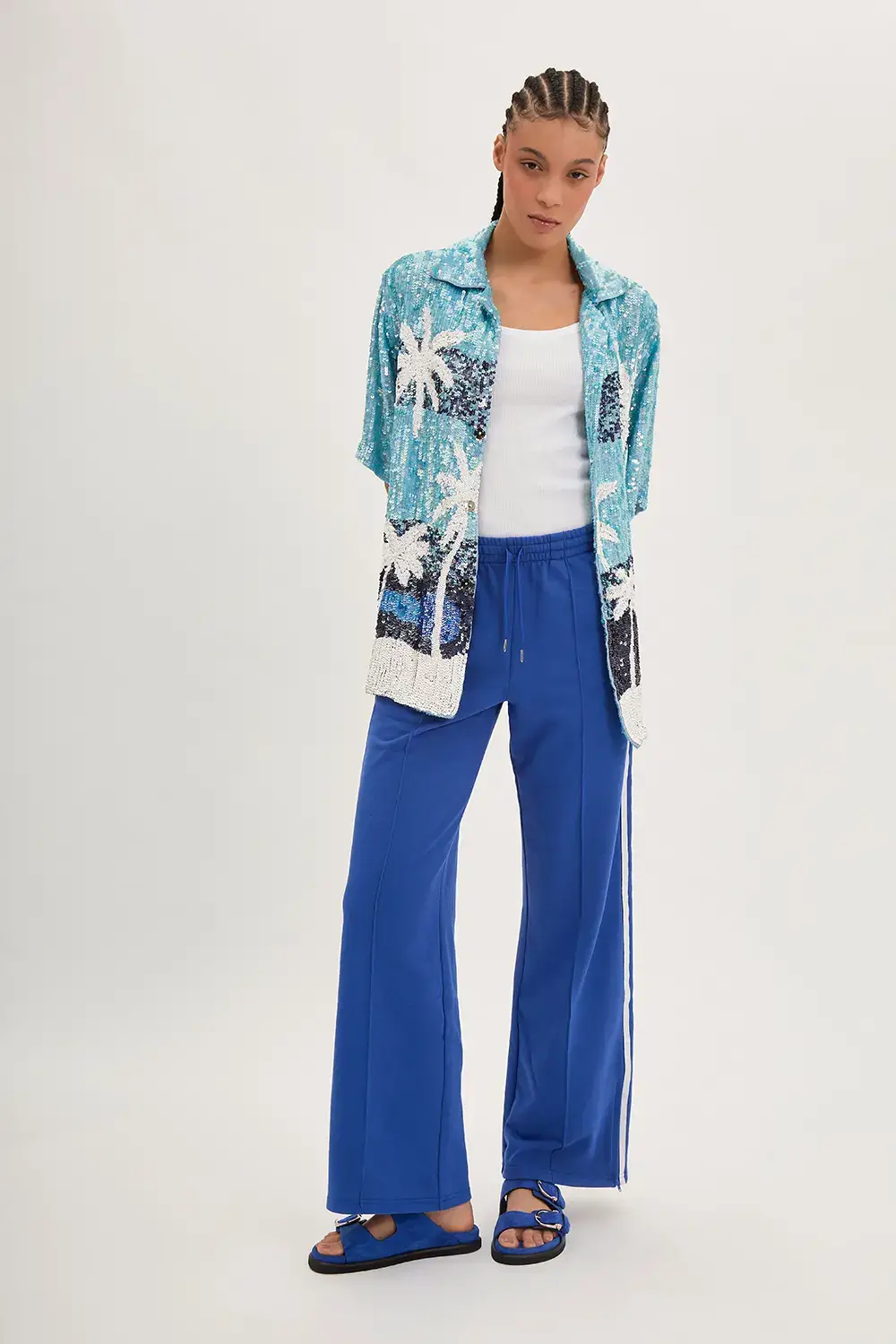 P.A.R.O.S.H. CAMICIA PAILLETTES PALME Moda
