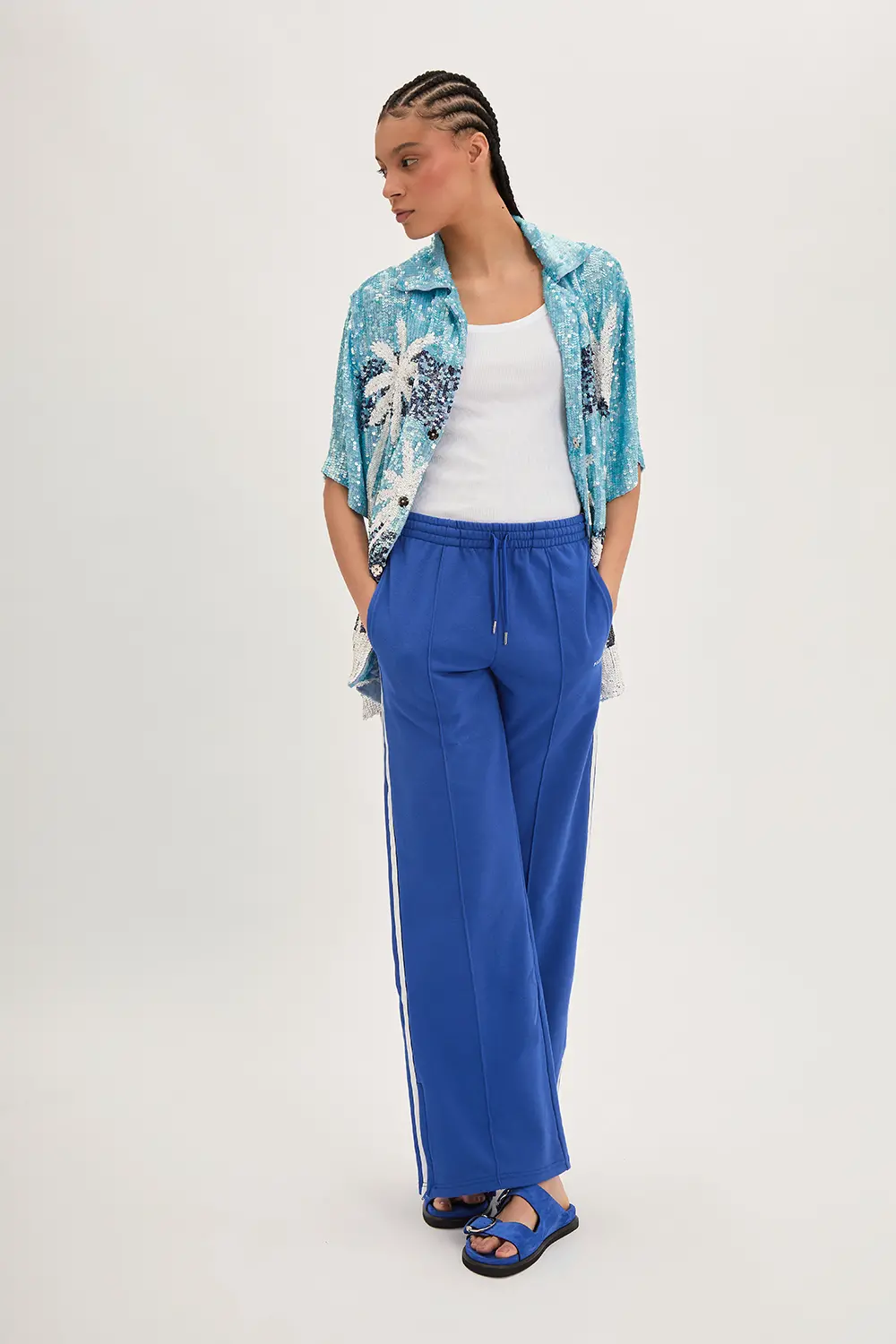 P.A.R.O.S.H. CAMICIA PAILLETTES PALME Moda