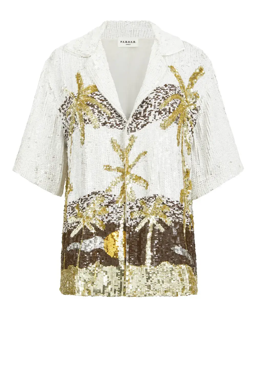 P.A.R.O.S.H. CAMICIA PAILLETTES PALME 2025