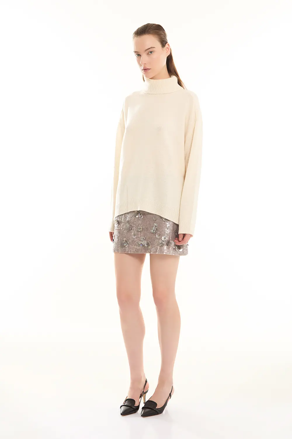 P.A.R.O.S.H. MINI GONNA PAILLETTES Consegna Veloce