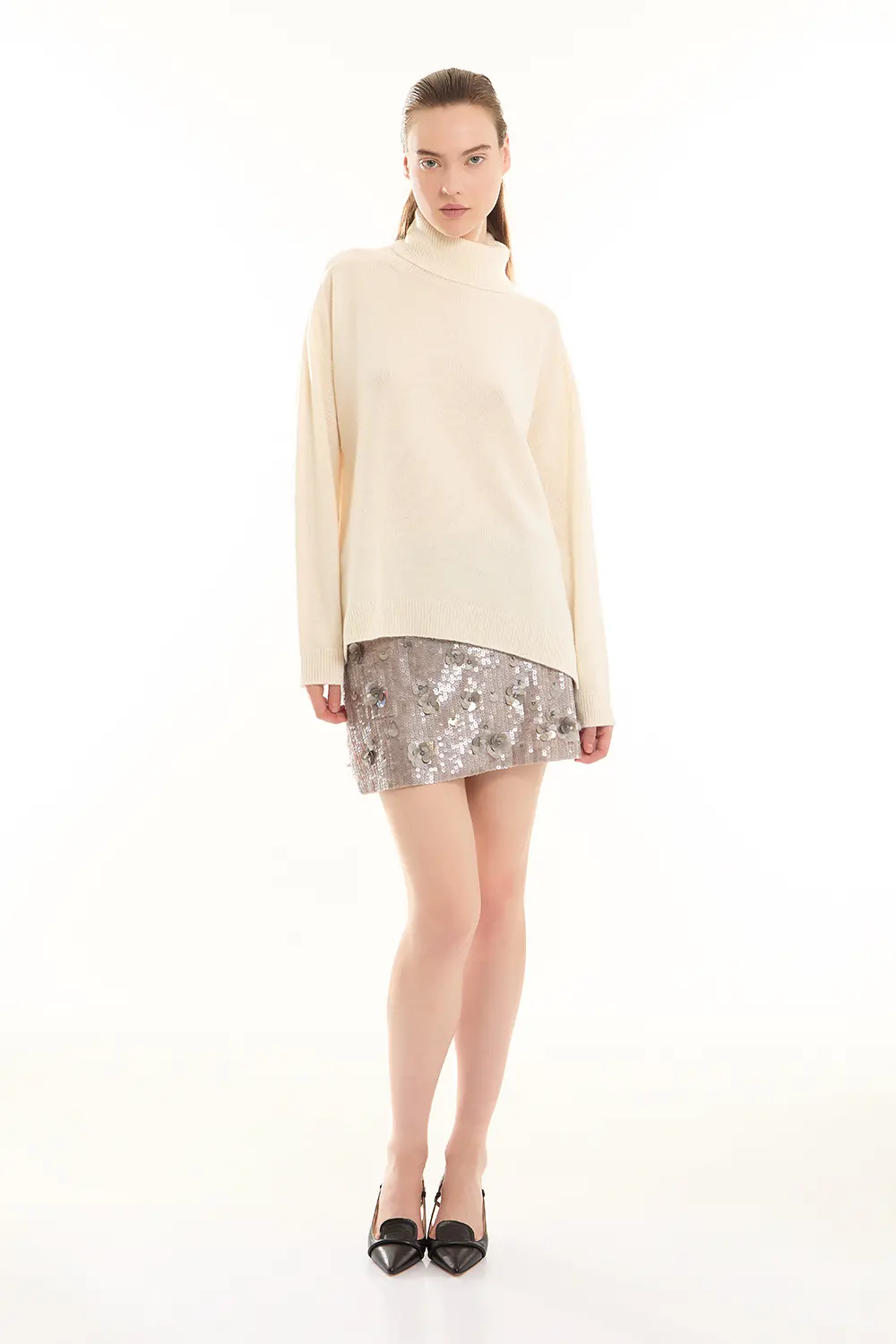 P.A.R.O.S.H. MINI GONNA PAILLETTES Consegna Veloce