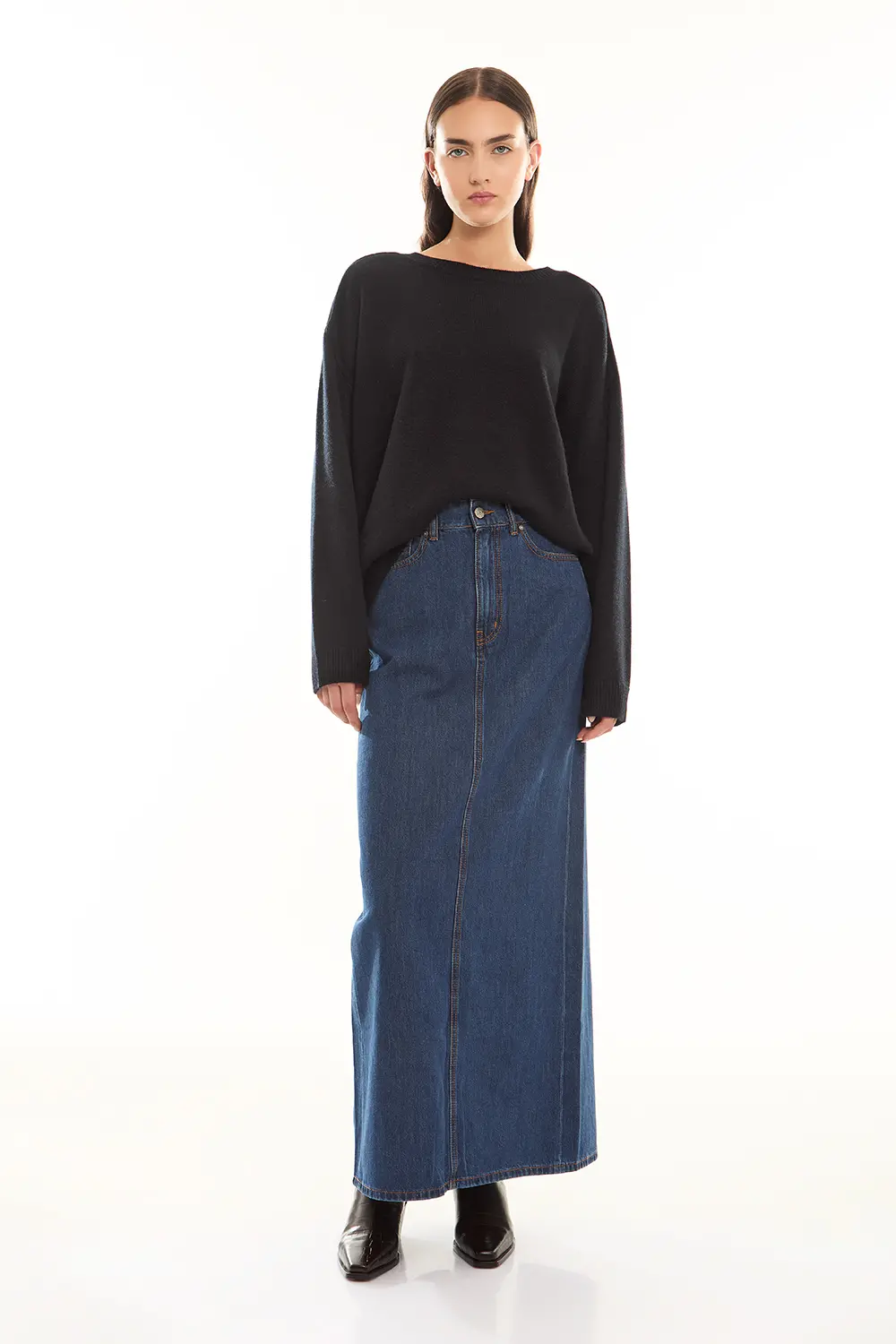 P.A.R.O.S.H. GONNA LUNGA DENIM Offerta