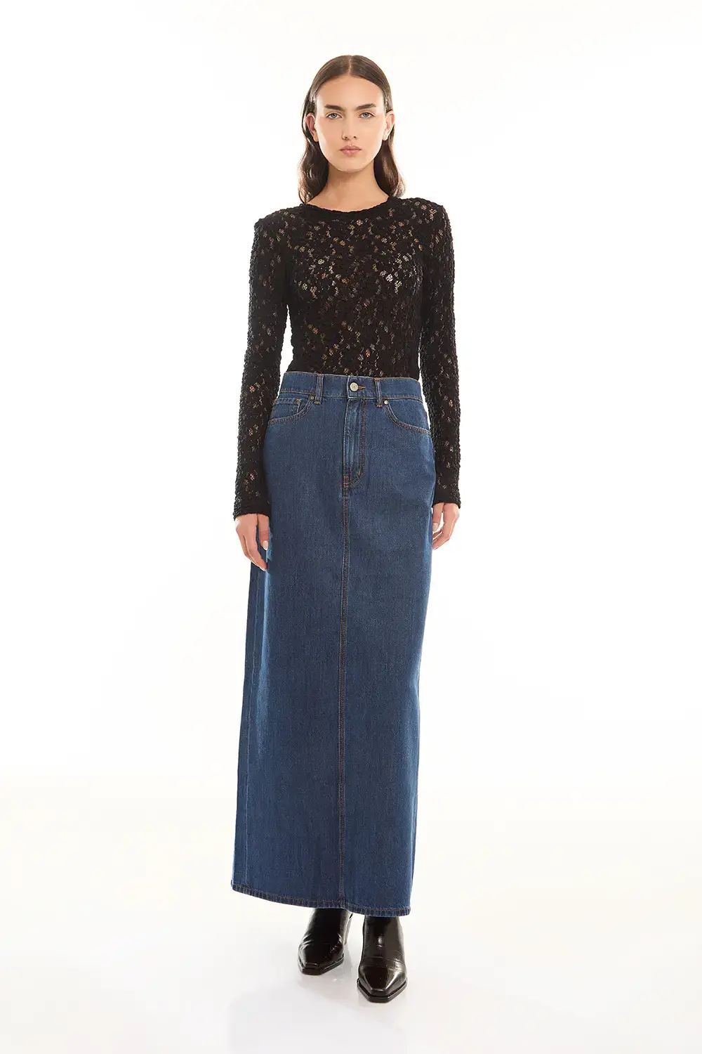 P.A.R.O.S.H. GONNA LUNGA DENIM Offerta