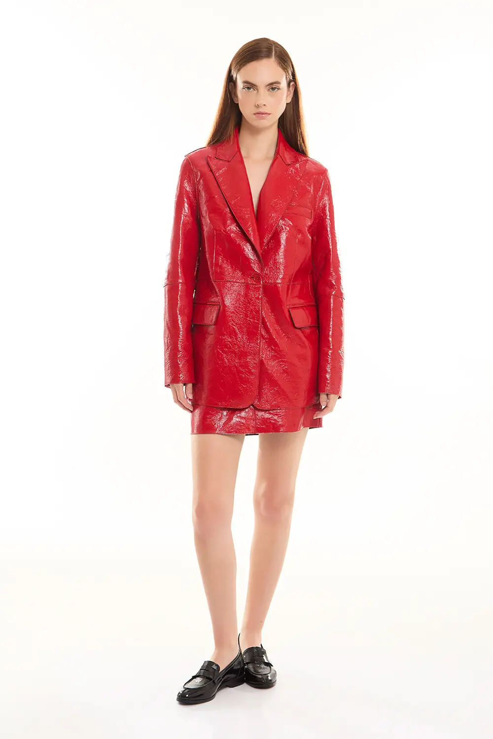 P.A.R.O.S.H. BLAZER IN PELLE Negozi Online