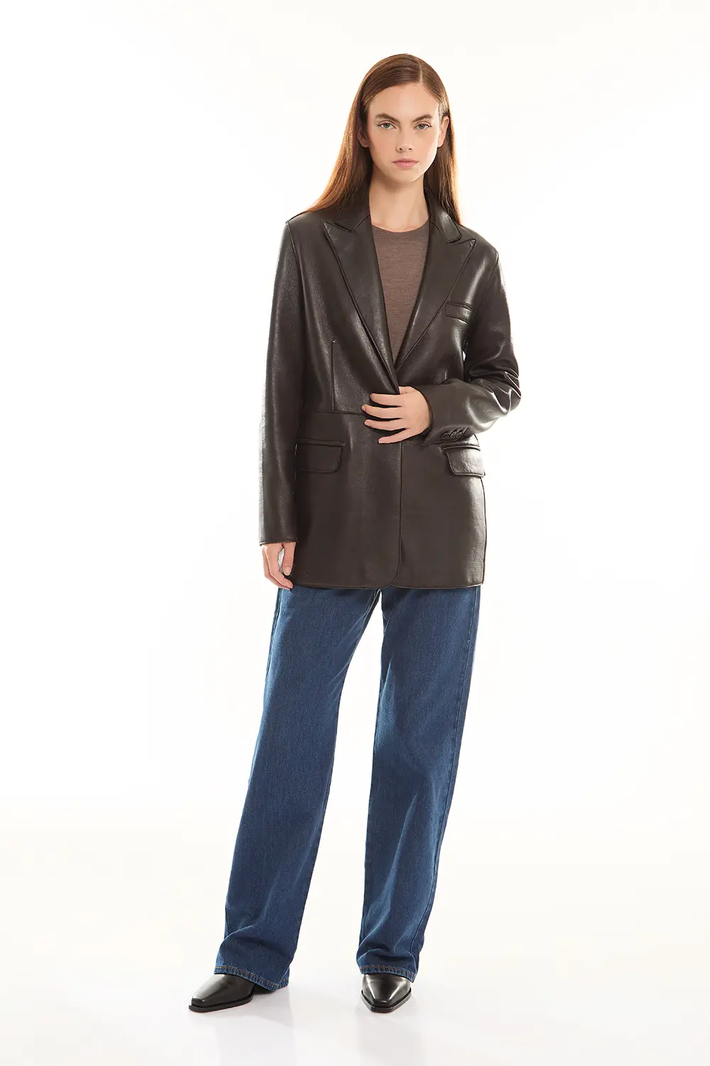 P.A.R.O.S.H. BLAZER IN PELLE Acquista Ora