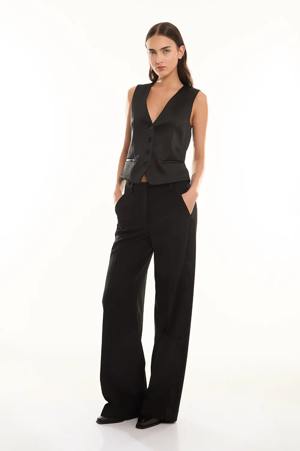 P.A.R.O.S.H. GILET IN GABARDINA Vendita Calda