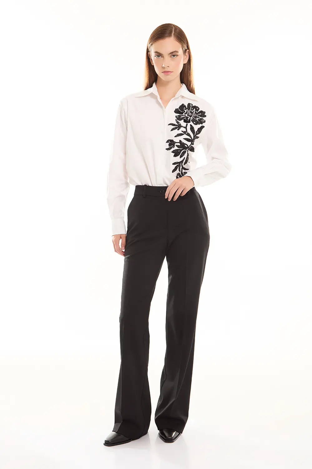 P.A.R.O.S.H. CAMICIA CON RICAMO Nuovo