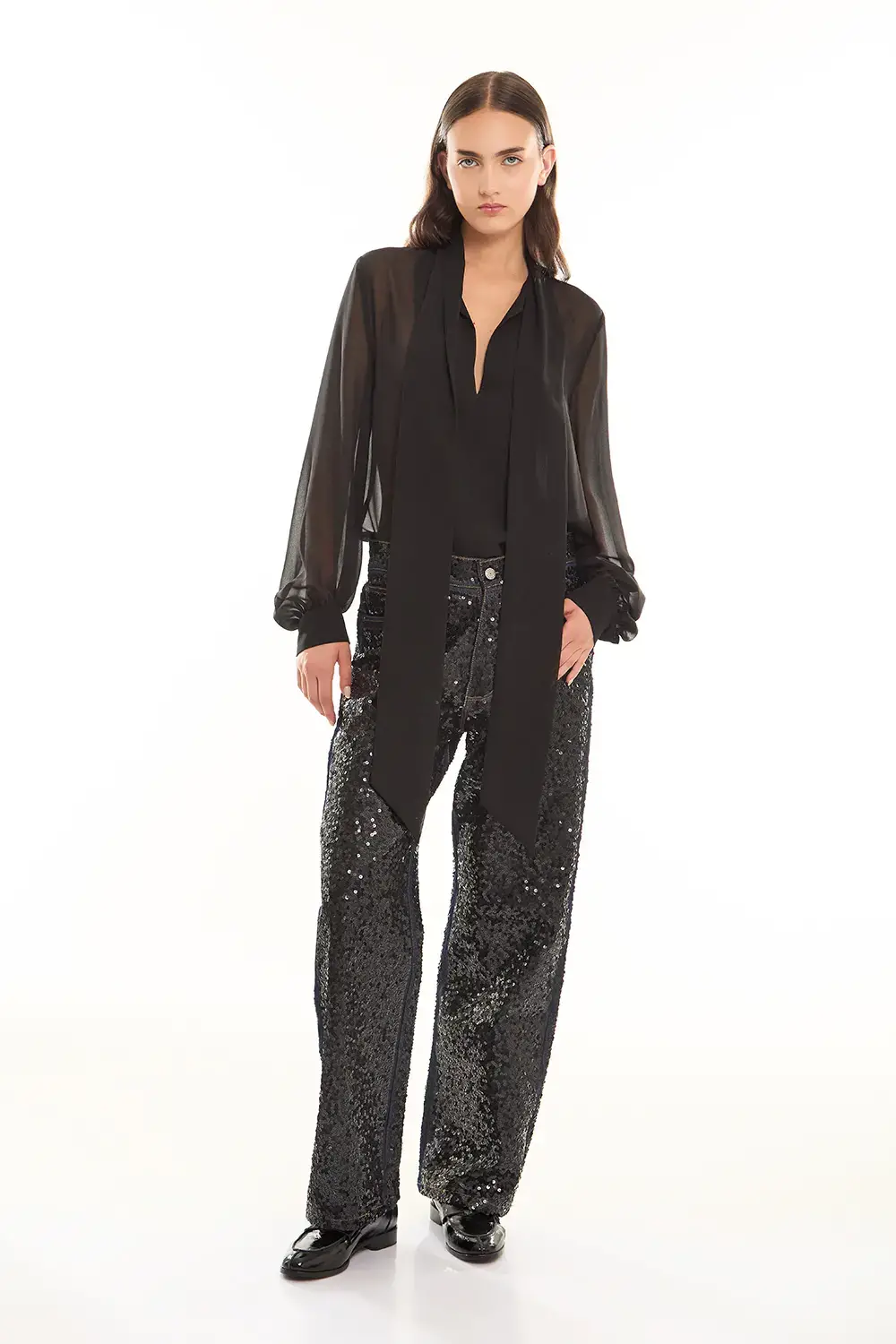 P.A.R.O.S.H. BLUSA MANICHE LUNGHE Qualità