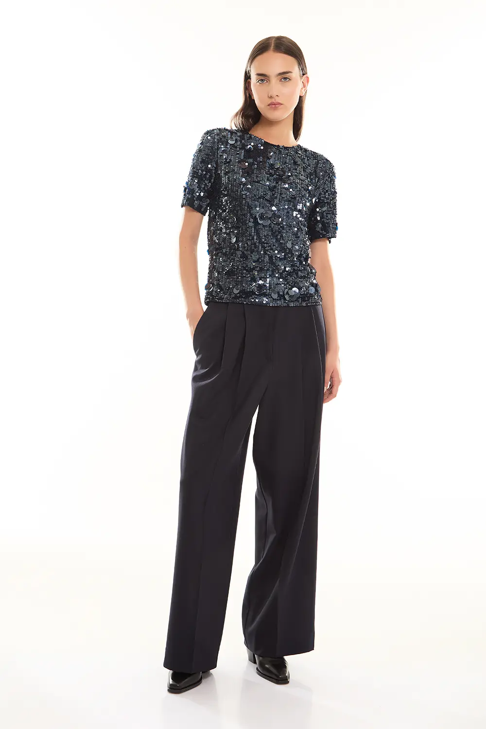 P.A.R.O.S.H. BLUSA FULL PAILLETTES Lightning offer