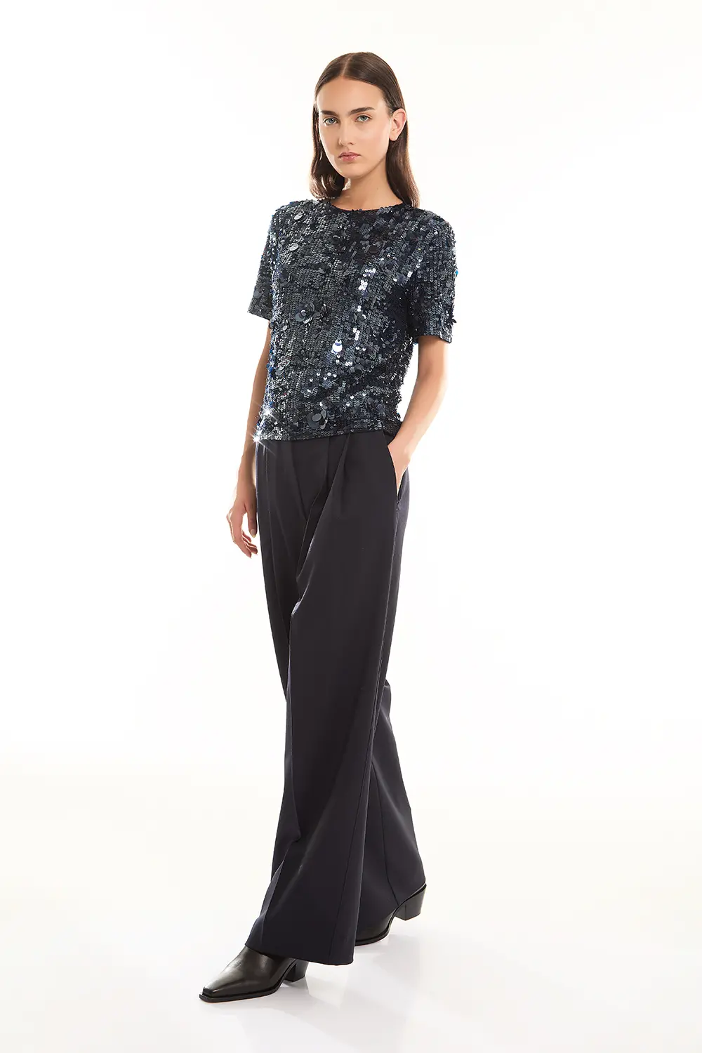 P.A.R.O.S.H. BLUSA FULL PAILLETTES Lightning offer