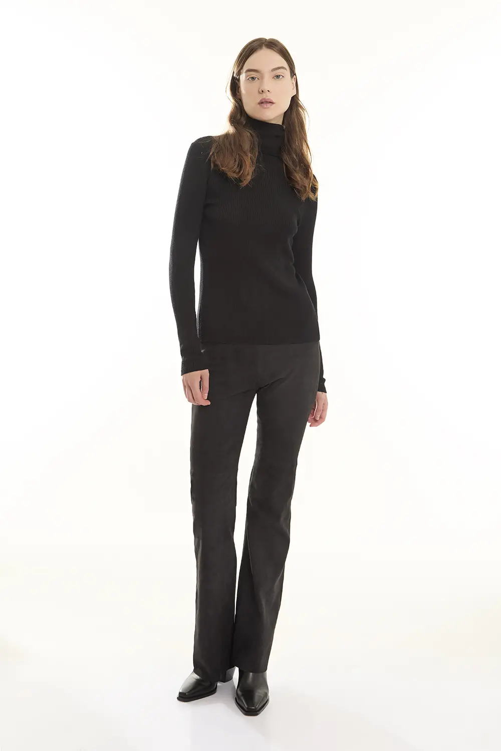 P.A.R.O.S.H. PANTALONE IN SUEDE Moda